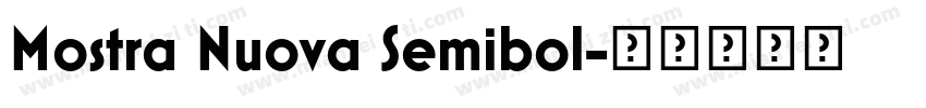 Mostra Nuova Semibol字体转换